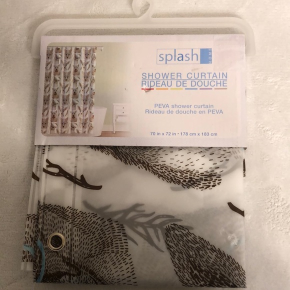 Splash Bath Home Woodland Creatures Shower Curtainnew Poshmark